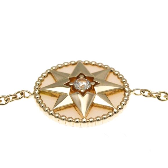 DIOR 18k Rose Gold Diamond Charm Bracelet - Picture 3 of 11